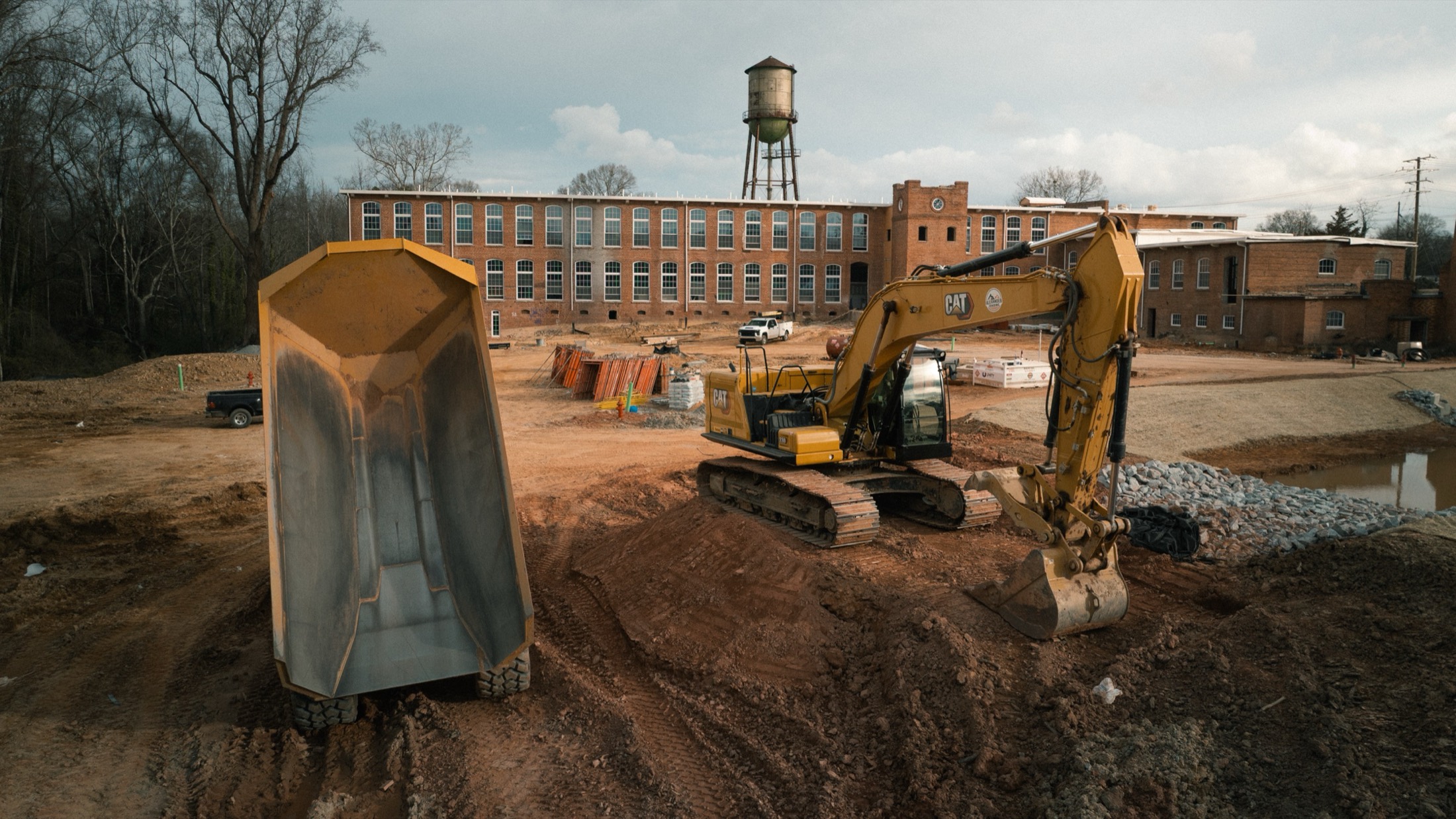 Alexander Grading excavator on a commercial site near Greer, South Carolina