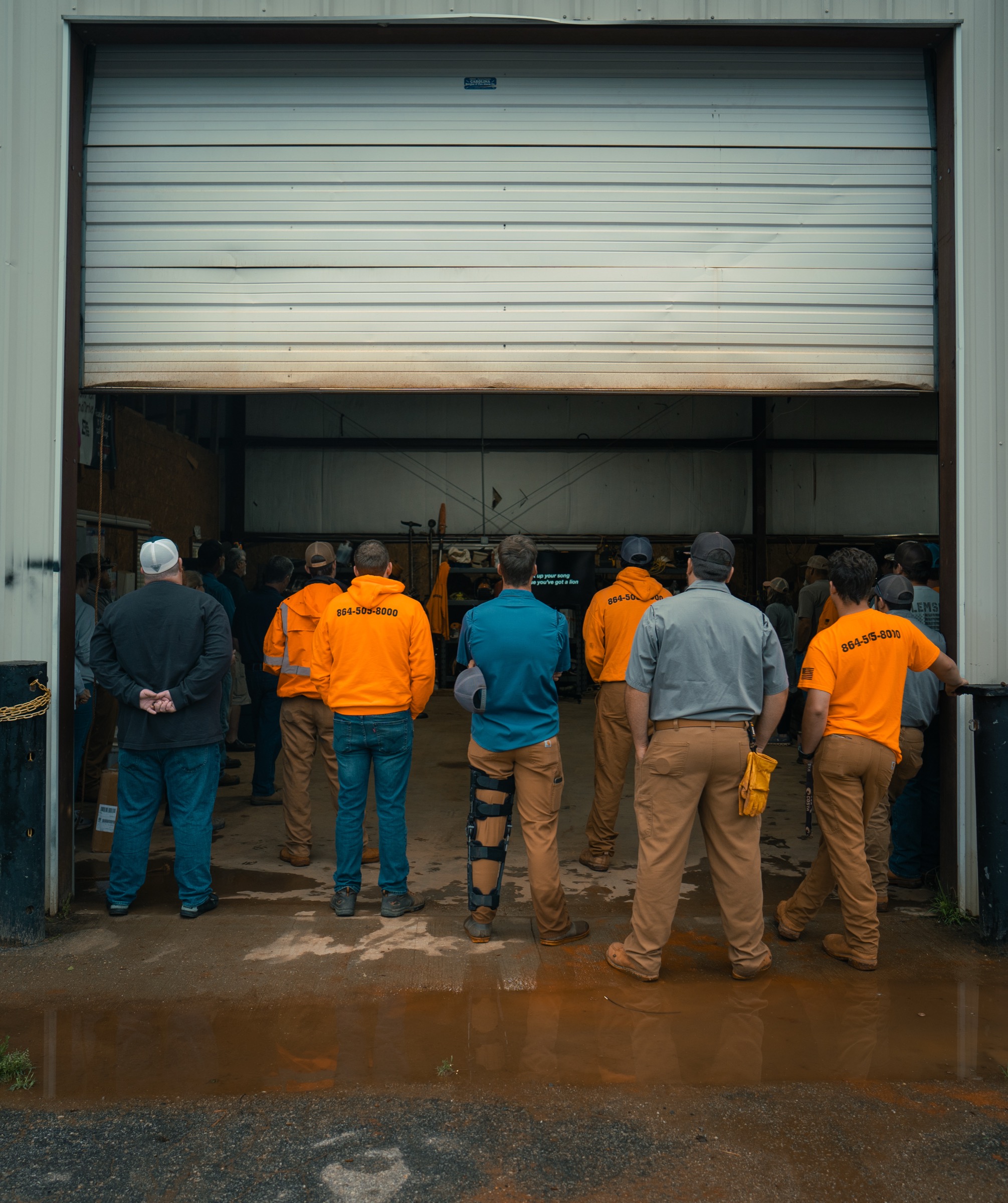 The Alexander Grading team gathered at the shop for Tremendous Tuesday
